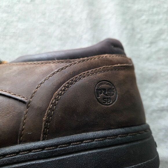 Timberland PRO Work Shoe Branston ESD Mens 13 M Safety Moc-Toe Brown Slip On - Picture 6 of 13